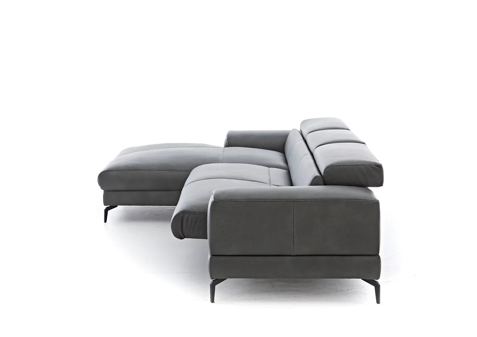 W.SCHILLIG Longchair piedroo plus 21156 (B=303 cm) Leder Z69/95 anthracite NEU! - Komfortmöbel24