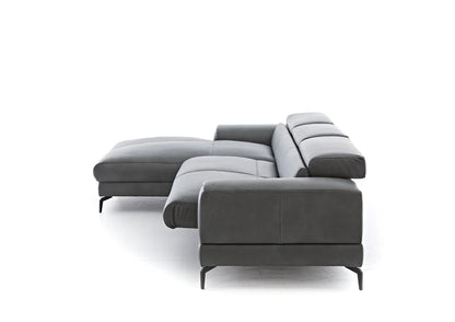 W.SCHILLIG Longchair piedroo plus 21156 (B=303 cm) Leder Z69/95 anthracite NEU! - Komfortmöbel24
