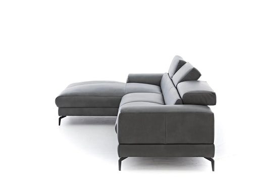 W.SCHILLIG Longchair piedroo plus 21156 (B=303 cm) Leder Z69/95 anthracite NEU! - Komfortmöbel24