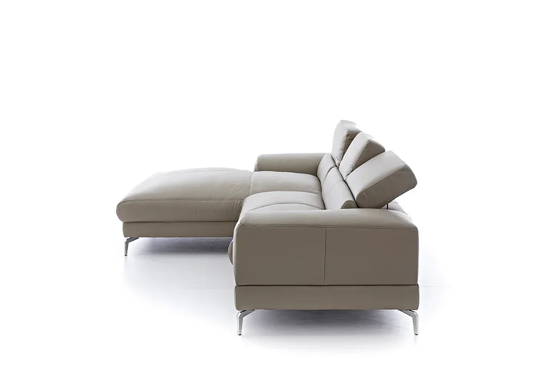 W.SCHILLIG Longchair piedroo plus 21156 (B=303 cm) Leder Z59/21 stone - Komfortmöbel24