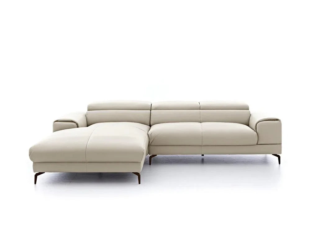 W.SCHILLIG Longchair piedroo 21106 Leder Z59/20 eisgrau - Komfortmöbel24