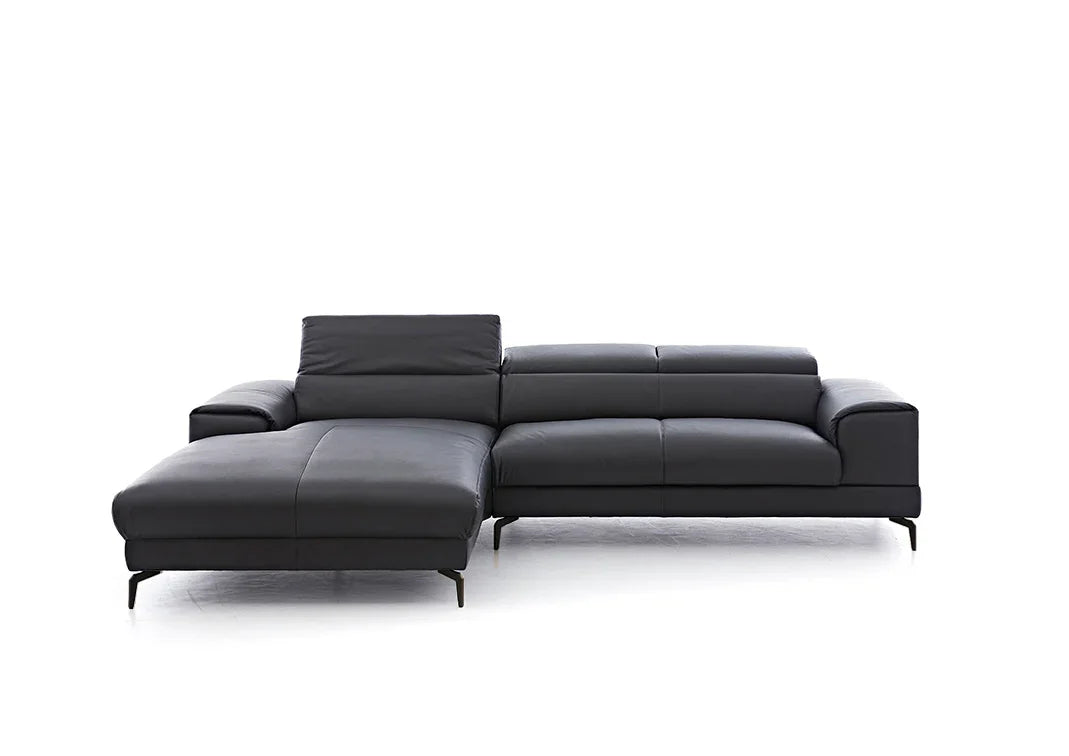 W.SCHILLIG Longchair piedroo plus 21156 (B=303 cm) Leder Z59/99 schwarz Neu! - Komfortmöbel24