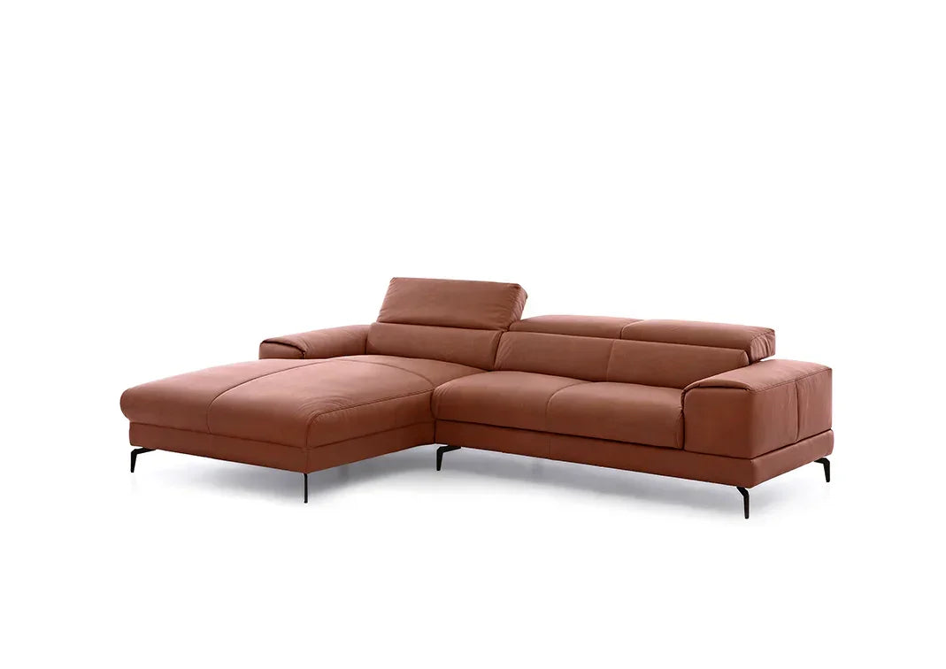 W.SCHILLIG Longchair piedroo plus 21156 (B=303 cm) Leder Z69/50 cognac NEU! - Komfortmöbel24