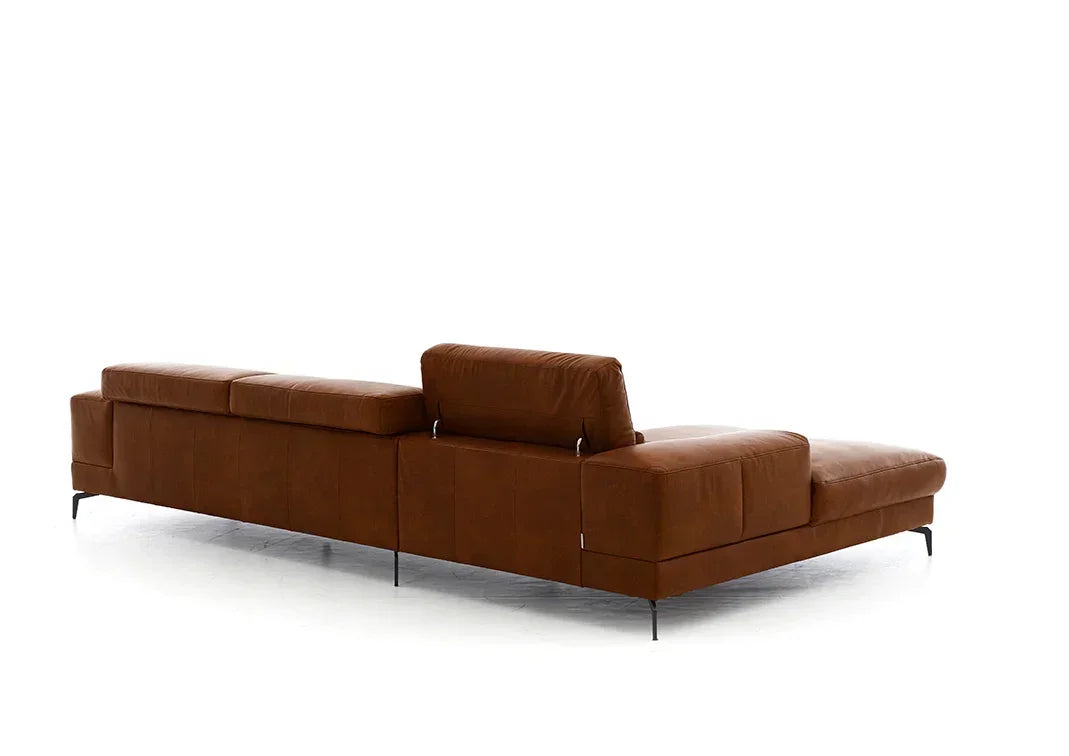 W.SCHILLIG Longchair piedroo plus 21156 (B=303 cm) Leder Z69/50 cognac NEU! - Komfortmöbel24