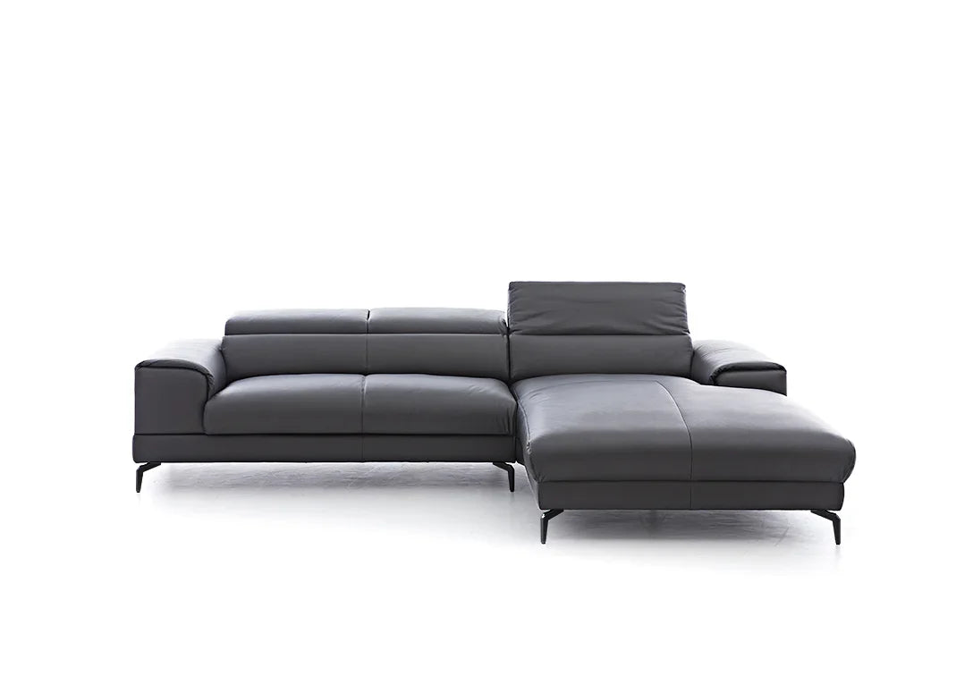 W.SCHILLIG Longchair piedroo plus 21156 (B=303 cm) Leder Z59/95 graphit - Komfortmöbel24