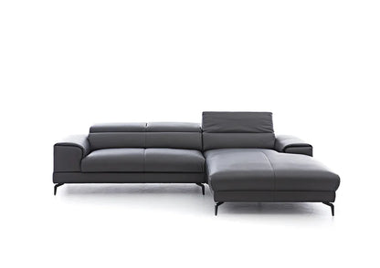 W.SCHILLIG Longchair piedroo plus 21156 (B=303 cm) Leder Z59/95 graphit - Komfortmöbel24