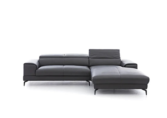 W.SCHILLIG Longchair piedroo plus 21156 (B=303 cm) Leder Z59/95 graphit - Komfortmöbel24