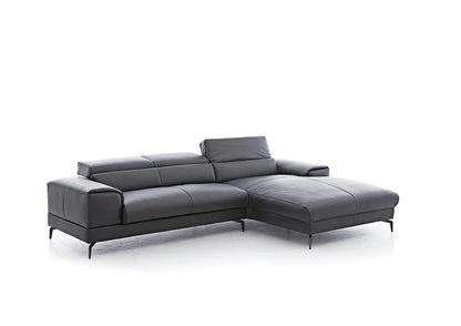 W.SCHILLIG Longchair piedroo plus 21156 (B=303 cm) Leder Z59/95 graphit - Komfortmöbel24