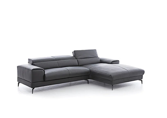 W.SCHILLIG Longchair piedroo plus 21156 (B=303 cm) Leder Z59/95 graphit - Komfortmöbel24