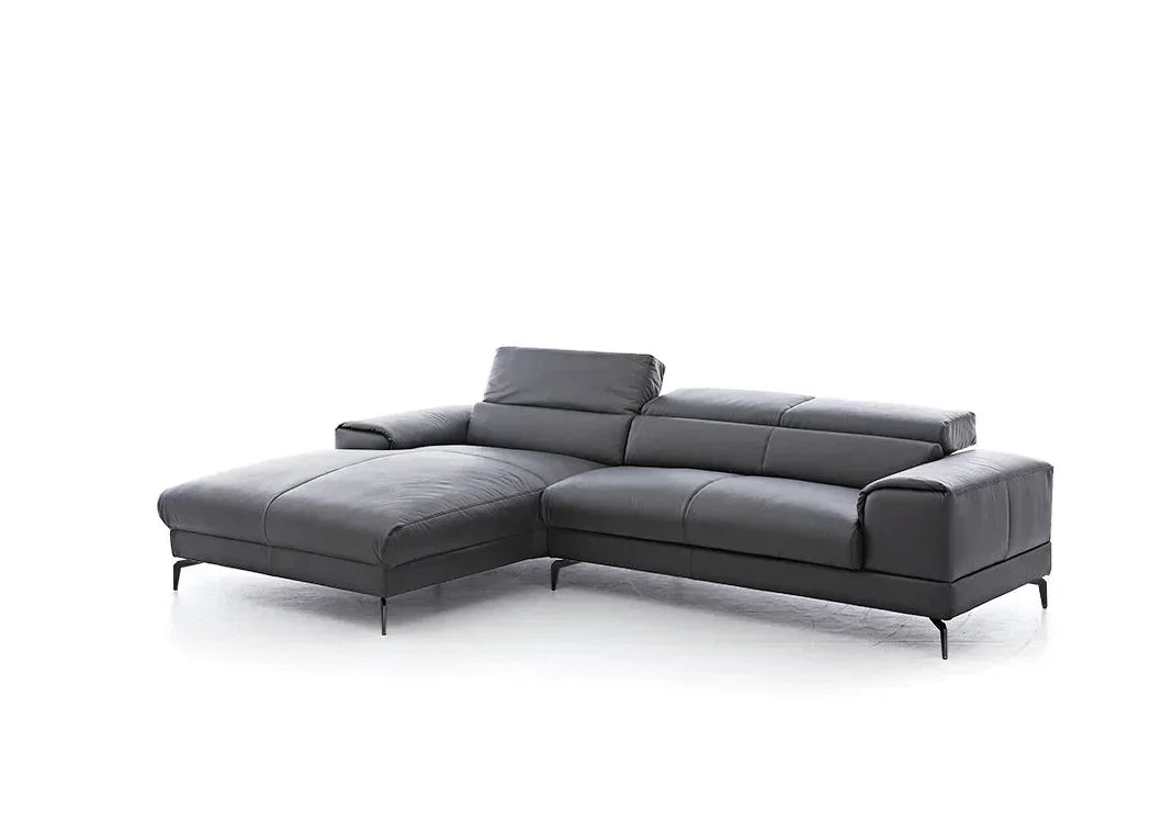 W.SCHILLIG Longchair piedroo plus 21156 (B=343 cm) Leder Z59/95 graphit