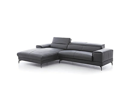 W.SCHILLIG Longchair piedroo plus 21156 (B=343 cm) Leder Z59/95 graphit