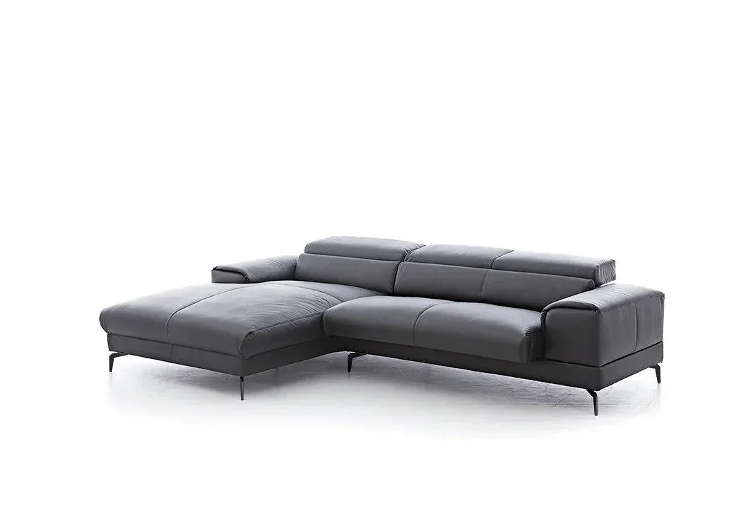 W.SCHILLIG Longchair piedroo plus 21156 (B=343 cm) Leder Z59/95 graphit