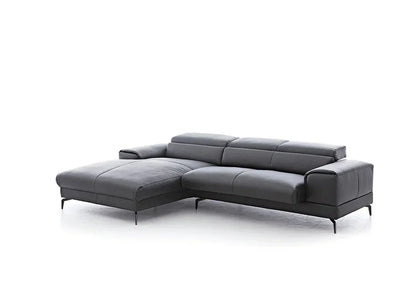 W.SCHILLIG Longchair piedroo plus 21156 (B=343 cm) Leder Z59/95 graphit