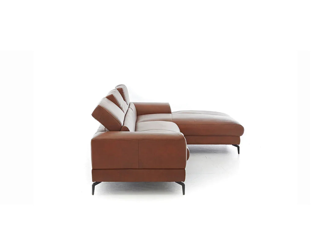 W.SCHILLIG Longchair piedroo plus 21156 (B=303 cm) Leder Z77/50 cognac NEU!
