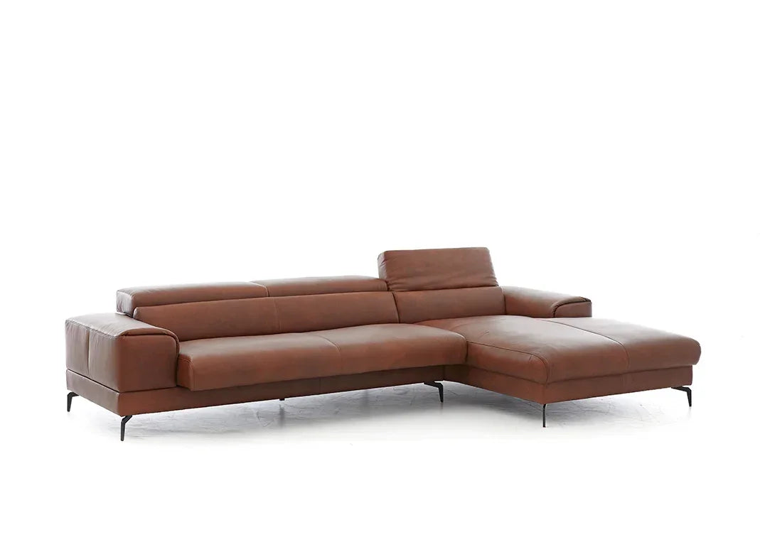 W.SCHILLIG Longchair piedroo plus 21156 (B=303 cm) Leder Z69/50 cognac NEU! - Komfortmöbel24