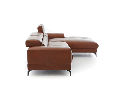 W.SCHILLIG Longchair piedroo plus 21156 (B=303 cm) Leder Z69/50 cognac NEU! - Komfortmöbel24