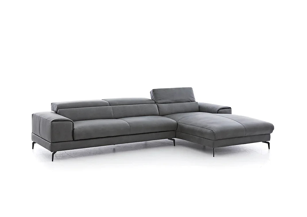 W.SCHILLIG Longchair piedroo plus 21156 (B=303 cm) Leder Z69/95 anthracite NEU! - Komfortmöbel24