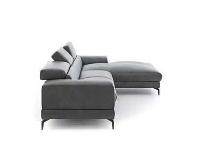 W.SCHILLIG Longchair piedroo plus 21156 (B=303 cm) Leder Z69/95 anthracite NEU! - Komfortmöbel24