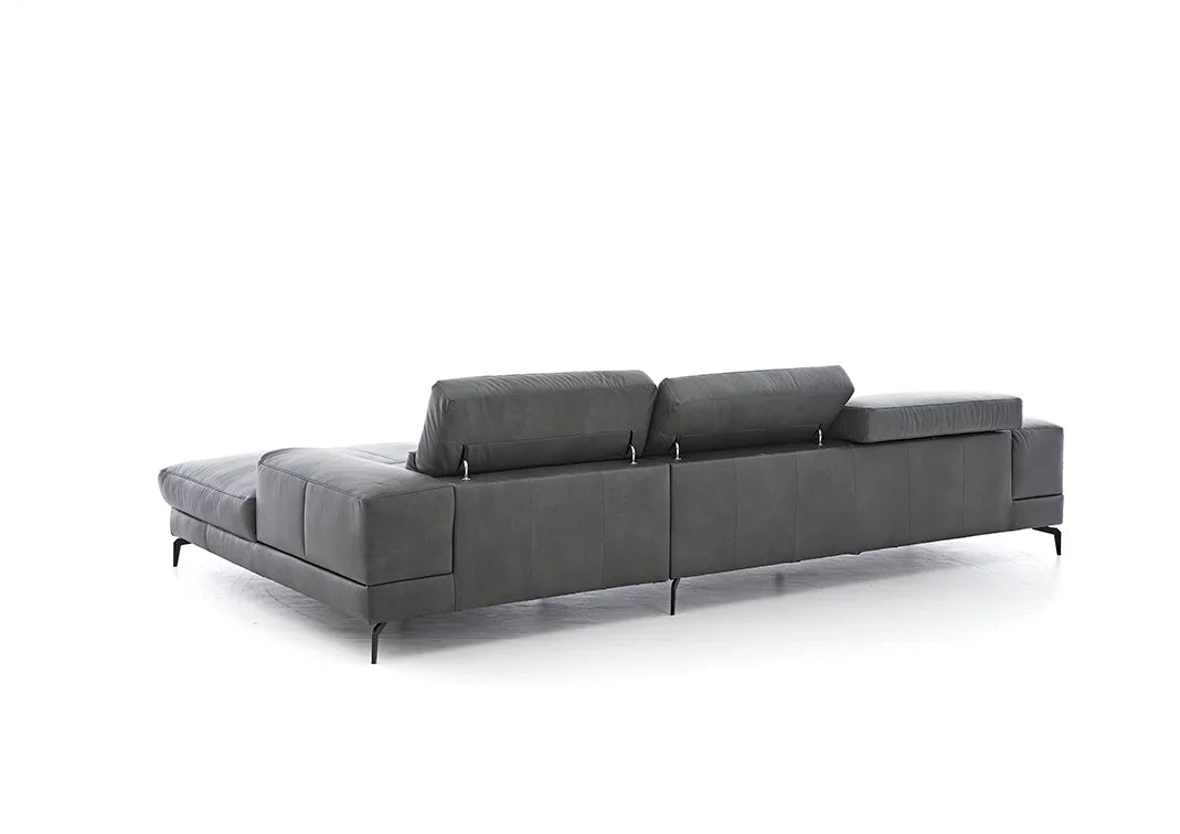 W.SCHILLIG Longchair piedroo plus 21156 (B=303 cm) Leder Z69/95 anthracite NEU! - Komfortmöbel24