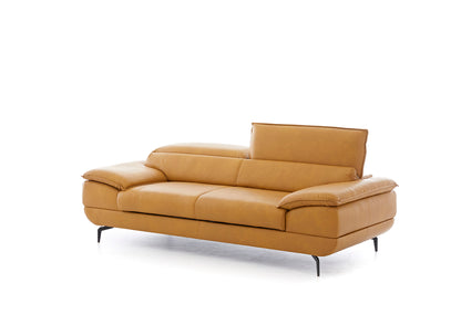 W.SCHILLIG Sofa hoya 21105 in Leder Z 69/52 kurkuma