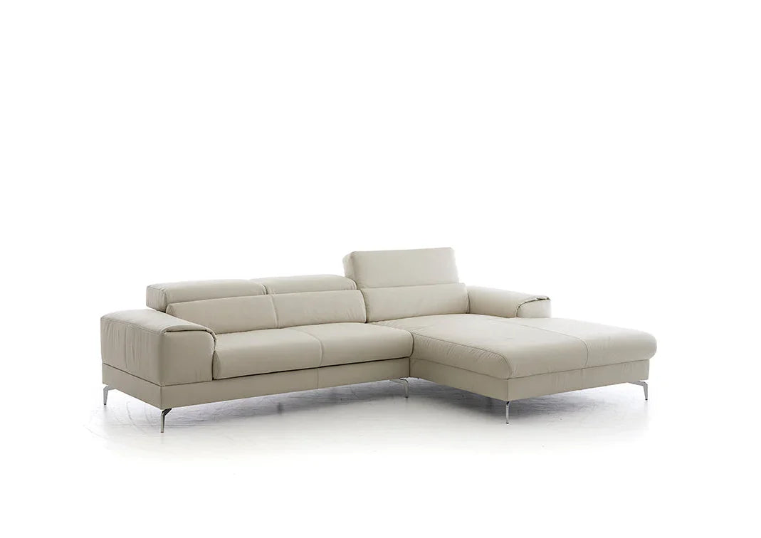 W.SCHILLIG Longchair piedroo plus 21156 (B=303 cm) Leder Z59/22 grau Neu!