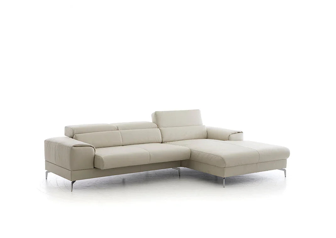 W.SCHILLIG Longchair piedroo plus 21156 (B=303 cm) Leder Z59/22 grau Neu!