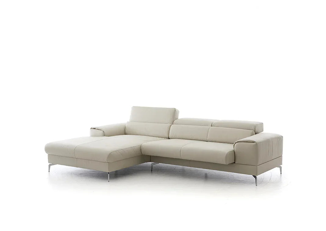 W.SCHILLIG Longchair piedroo plus 21156 (B=303 cm) Leder Z59/22 grau Neu! - Komfortmöbel24