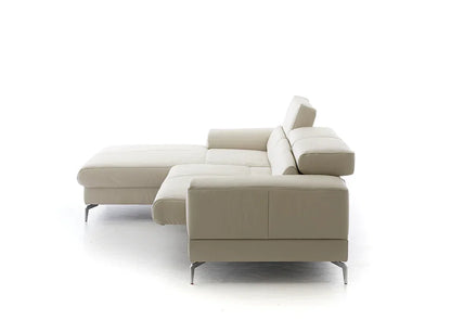 W.SCHILLIG Longchair piedroo plus 21156 (B=303 cm) Leder Z59/22 grau Neu! - Komfortmöbel24