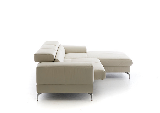 W.SCHILLIG Longchair piedroo plus 21156 (B=303 cm) Leder Z59/22 grau Neu!