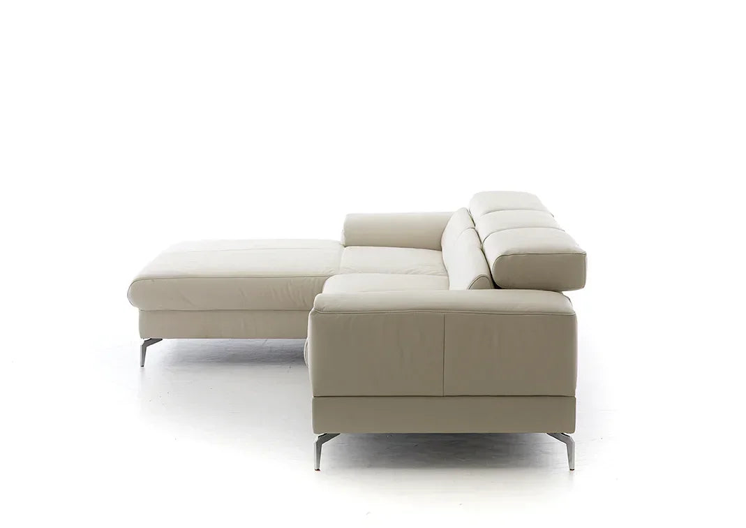 W.SCHILLIG Longchair piedroo plus 21156 (B=303 cm) Leder Z59/22 grau Neu! - Komfortmöbel24