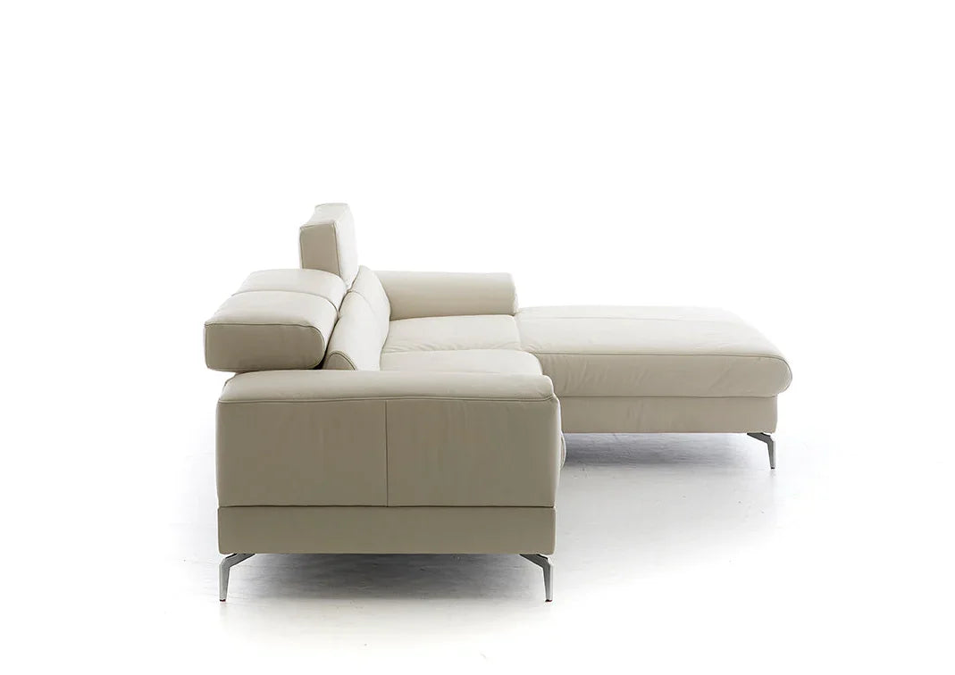 W.SCHILLIG Longchair piedroo plus 21156 (B=303 cm) Leder Z59/22 grau Neu!