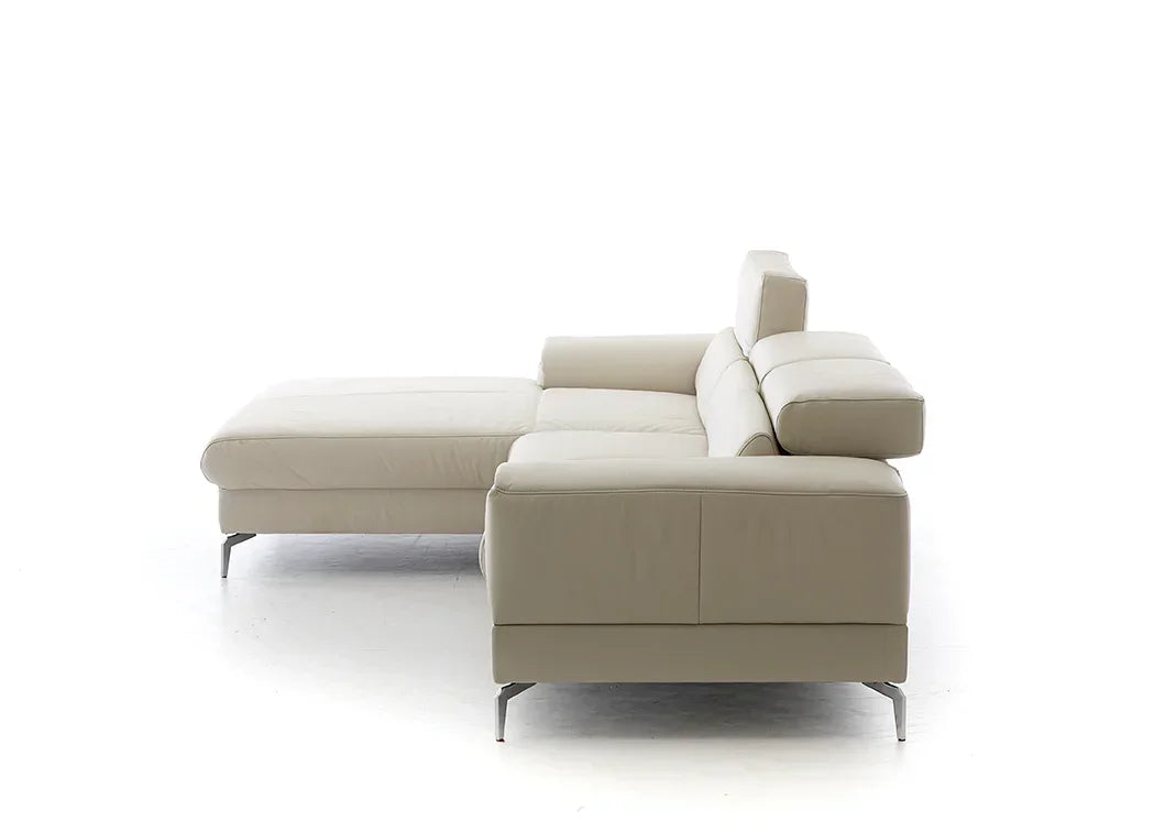 W.SCHILLIG Longchair piedroo plus 21156 (B=303 cm) Leder Z59/22 grau Neu! - Komfortmöbel24