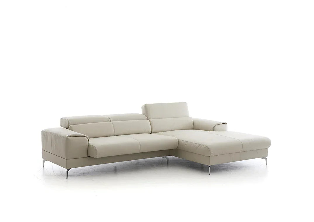 W.SCHILLIG Longchair piedroo plus 21156 (B=323 cm) Leder Z66/43 greige