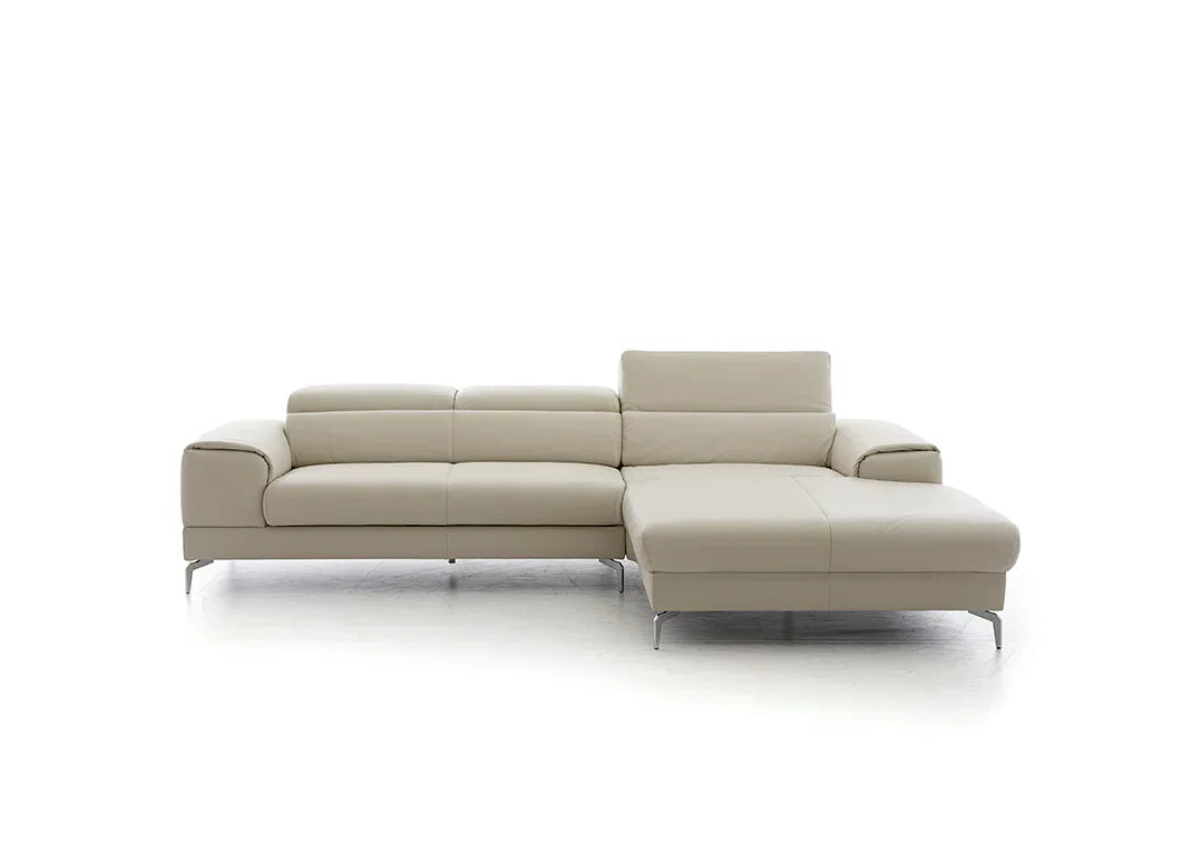 W.SCHILLIG Longchair piedroo plus 21156 (B=323 cm) Leder Z66/43 greige