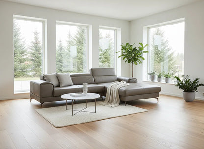 W.SCHILLIG Longchair piedroo plus 21156 (B=303 cm) Leder Z66/53 terra NEU! - Komfortmöbel24