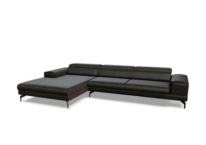 W.SCHILLIG Longchair piedroo plus 21156 (B=343 cm) Leder Z69/54 mocca