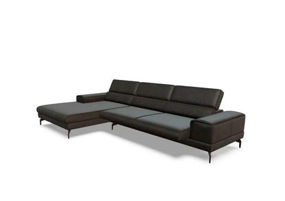 W.SCHILLIG Longchair piedroo plus 21156 (B=343 cm) Leder Z69/54 mocca