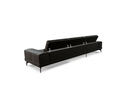 W.SCHILLIG Longchair piedroo plus 21156 (B=343 cm) Leder Z69/54 mocca