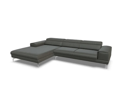 W.SCHILLIG Longchair piedroo plus 21156 (B=323 cm) Leder Z75/95 anthracite