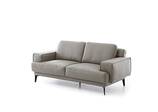 W.SCHILLIG Sofa foscaari N70 Leder Z77/25 elephant grey - Komfortmöbel24
