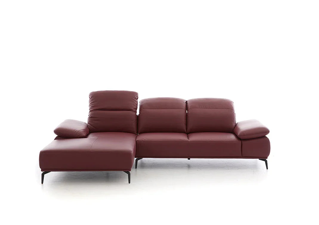 W.SCHILLIG Longchair tavaroo 24470 Leder Z62/13 berry