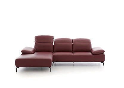 W.SCHILLIG Longchair tavaroo 24470 Leder Z62/13 berry