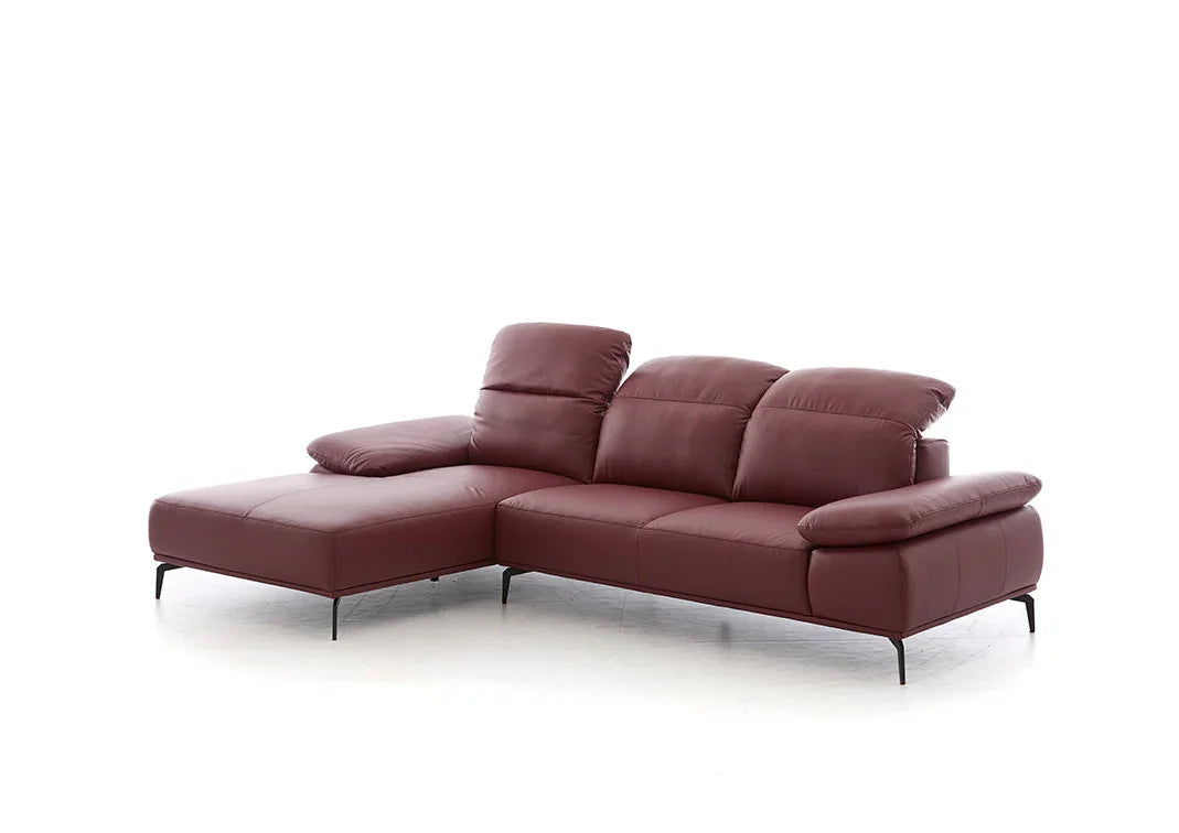 W.SCHILLIG Longchair tavaroo 24470 Leder Z62/13 berry