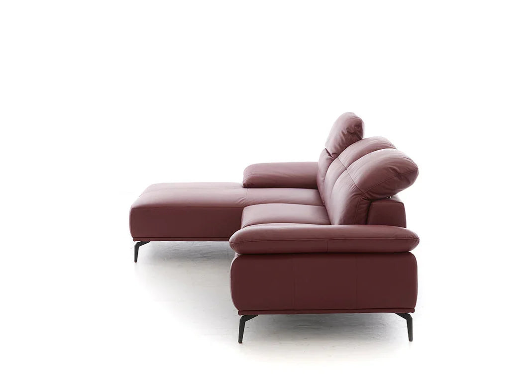 W.SCHILLIG Longchair tavaroo 24470 Leder Z62/13 berry