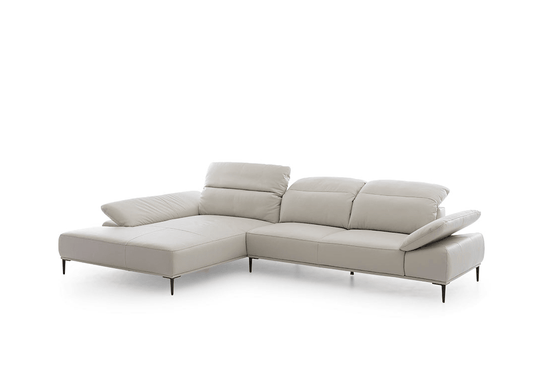 W.SCHILLIG Longchair tavaroo 24470 Leder Z66/43 greige - Komfortmöbel24