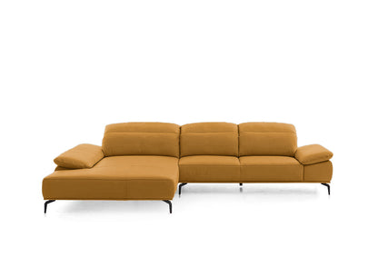 W.SCHILLIG Longchair tavaroo 24470 (B=343) Leder Z75/52 kurkuma mit KF265