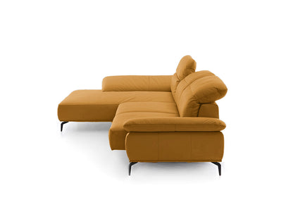 W.SCHILLIG Longchair tavaroo 24470 (B=343) Leder Z75/52 kurkuma mit KF265