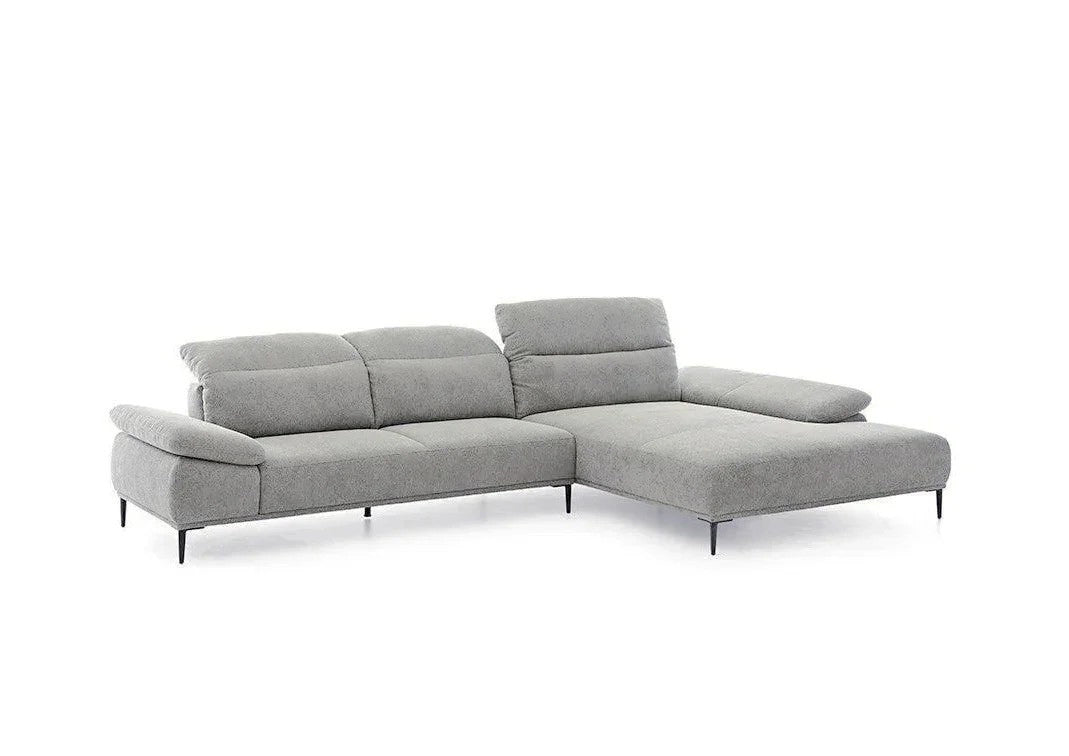 W.SCHILLIG Longchair tavaroo 24470 (B=343) Stoff R75/21 light grey