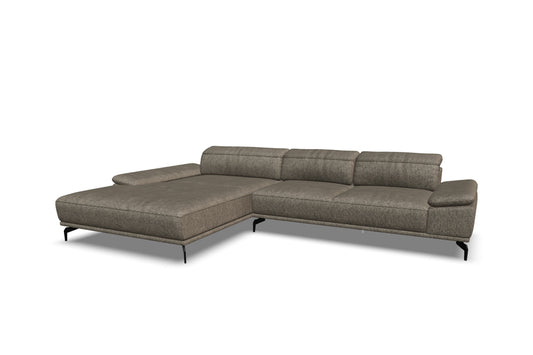 W.SCHILLIG Longchair tavaroo 24470 (B=343) Stoff S22/98 pepper