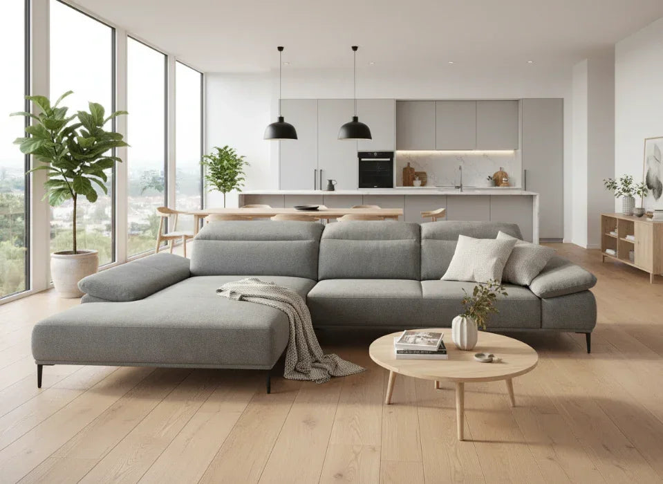 W.SCHILLIG Longchair tavaroo 24470 (B=343) Stoff R75/22 dolphin